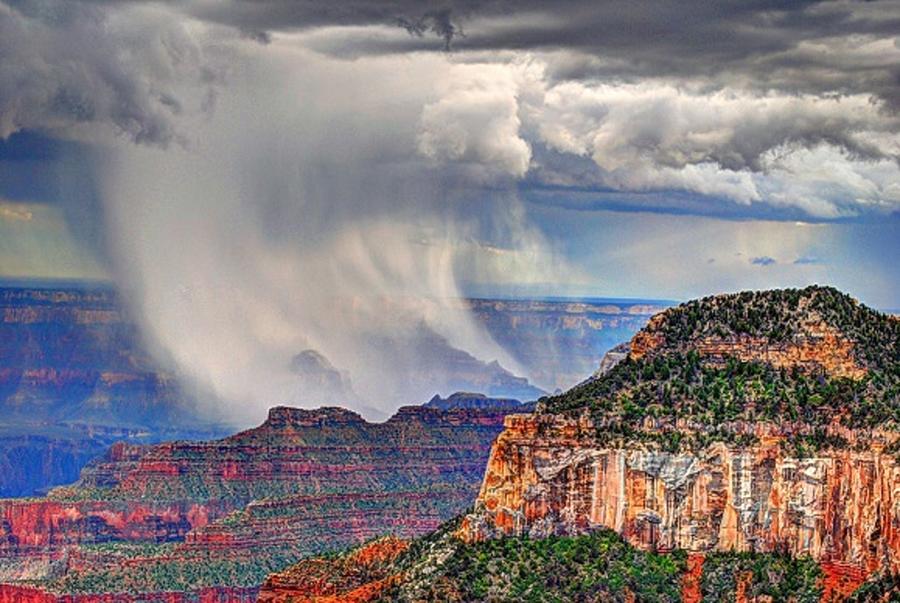 Storm Grand Canyon Photograph by John Johnson