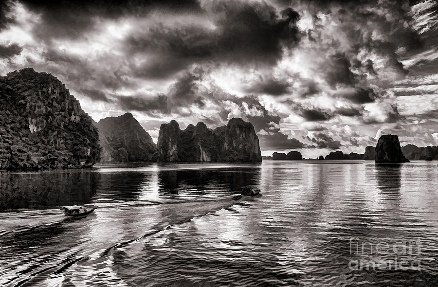 Landscape Photograph - Storm Ha Long Bay by Chuck Kuhn