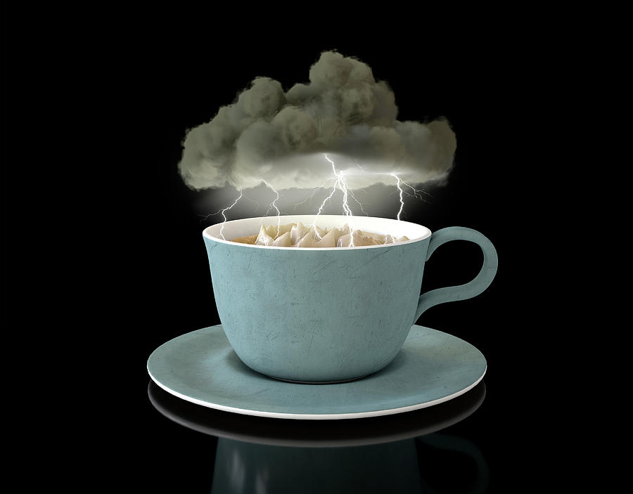 like a storm in a teacup