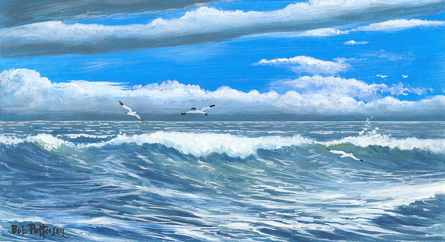 Wildlife Painting - Storm is Coming by Bob Patterson