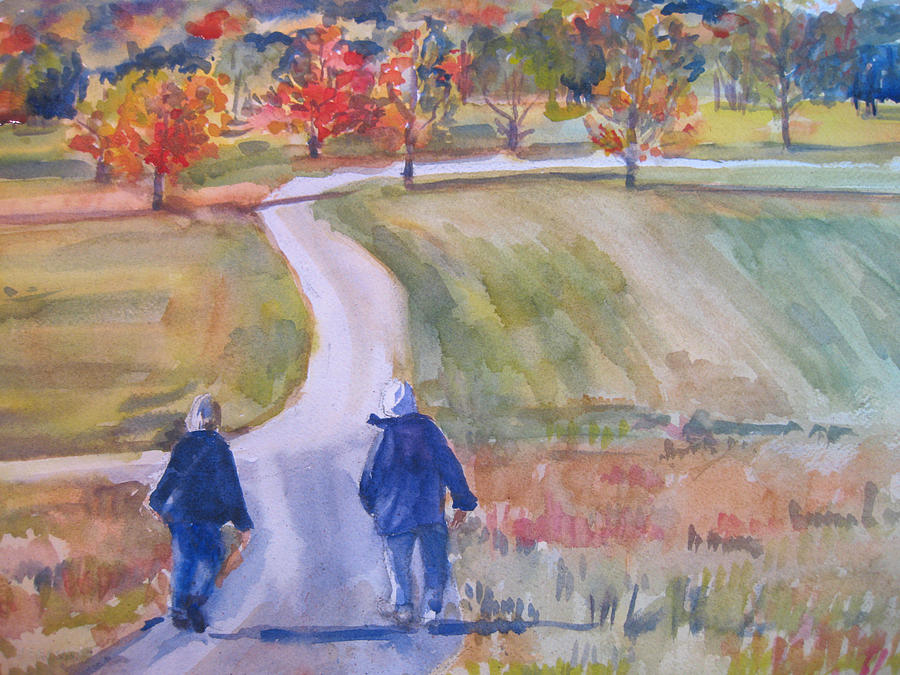 Fall Painting - Storm King Stroll by Joyce Kanyuk