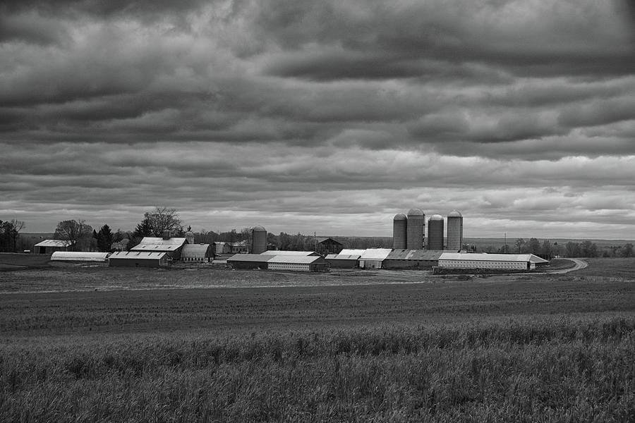 Storm Moves in on a Farm Photograph by Raymond Salani III