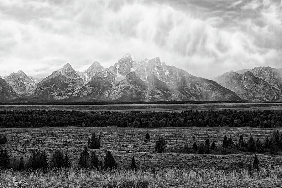 Storm on the Grand Tetons Photograph by Hugh Smith