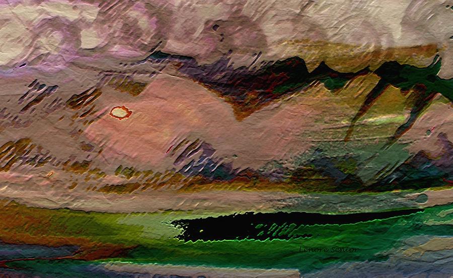 Storm on the Mountain Mixed Media by Lenore Senior