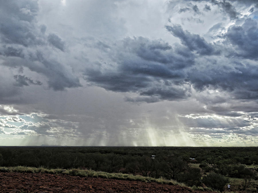Storm on the Outback Photograph by Helaine Cummins