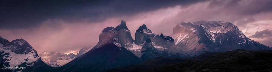 Storm on the Peaks Photograph by Andrew Matwijec