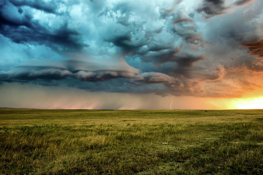 Storm on the Prairie Photograph by Derald Gross | Pixels