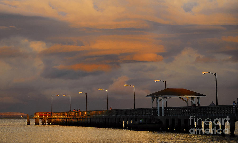Pier Photograph - Storm over Ballast Point by David Lee Thompson