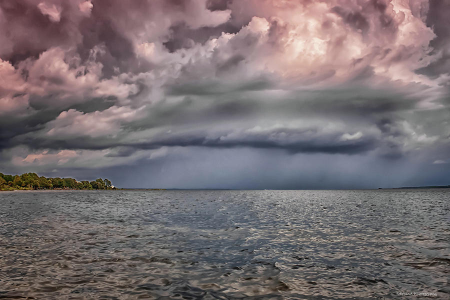 Storm Over Bay Photograph by Debra Forand