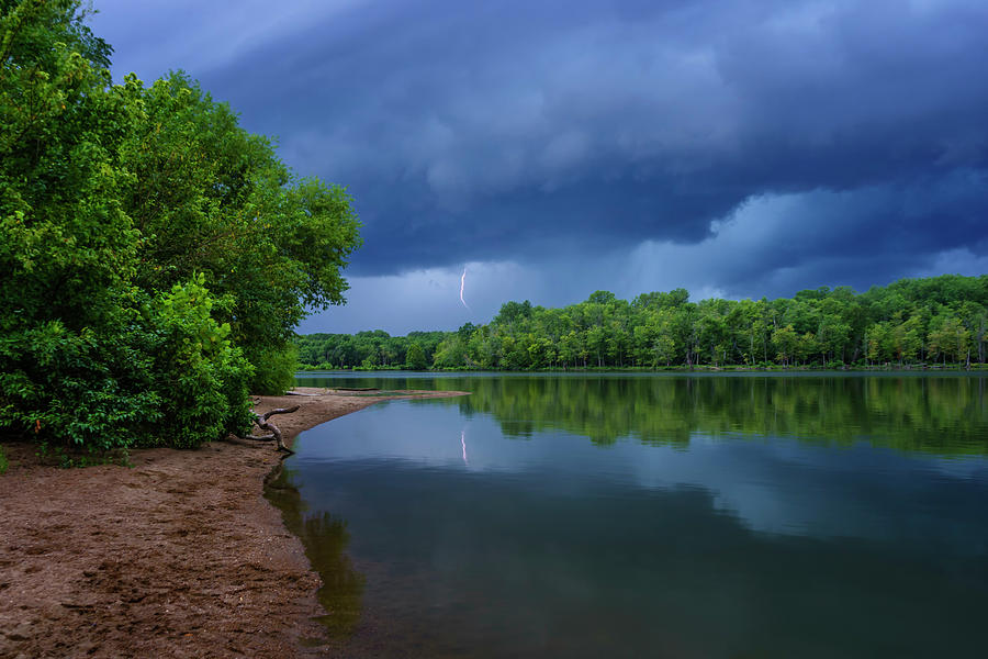 Storm Over Creve Coeur Lake MO-7K_DSC0415_16-08-12 Photograph by Greg Kluempers