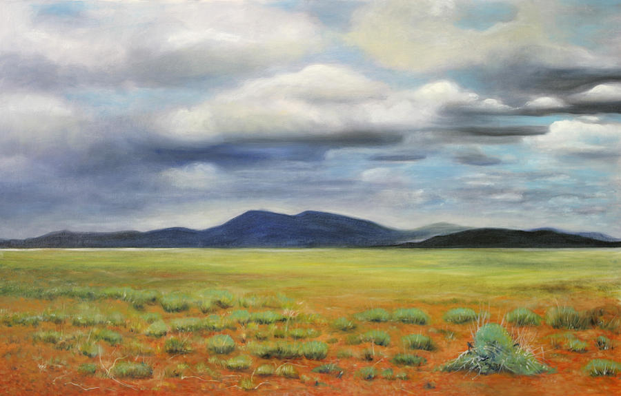 Desert Storm Painting - Storm Over Desert by Max Mckenzie