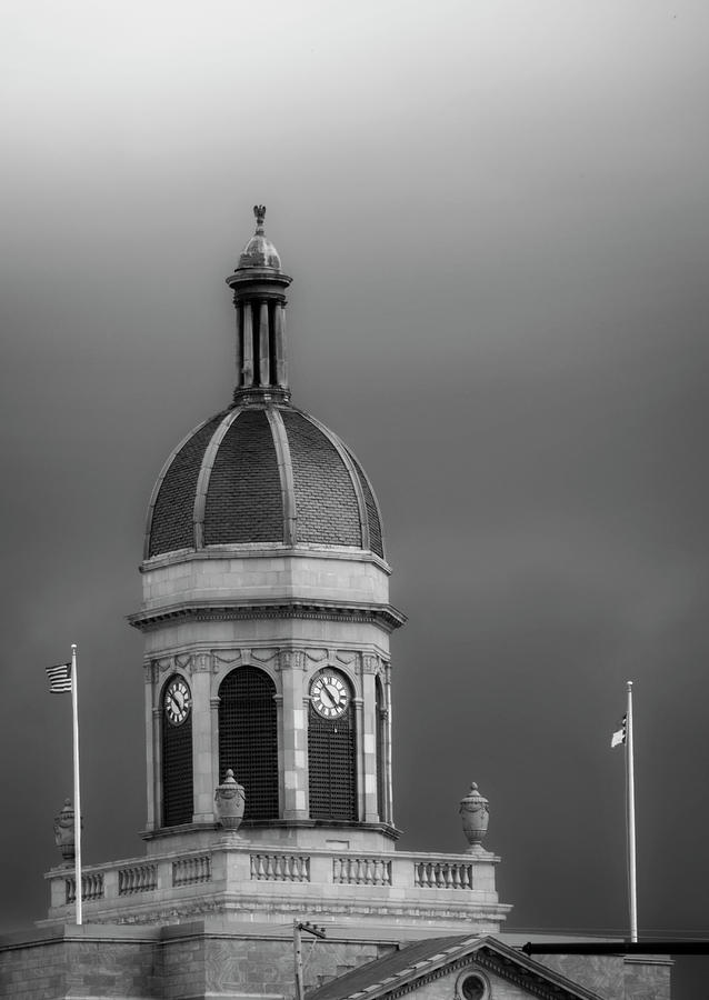 Storm Over Dome In Black and White Photograph by Greg and Chrystal Mimbs