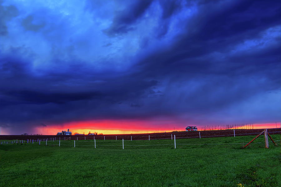 Storm Over Farm Country Photograph by Dale Kauzlaric
