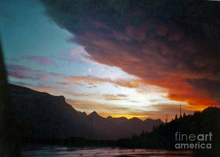 Storm Over Glacier Photograph by Cindy Murphy - NightVisions 