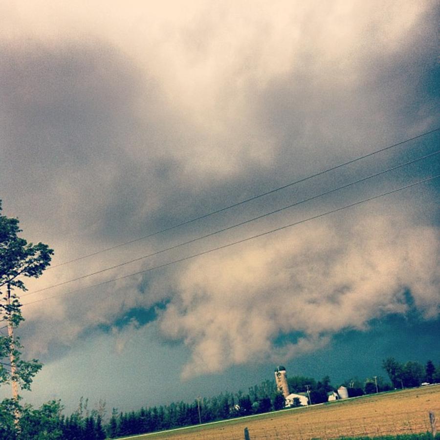 Storm Photograph - #storm Over Grandparents Old Farm by Candice Coghlin