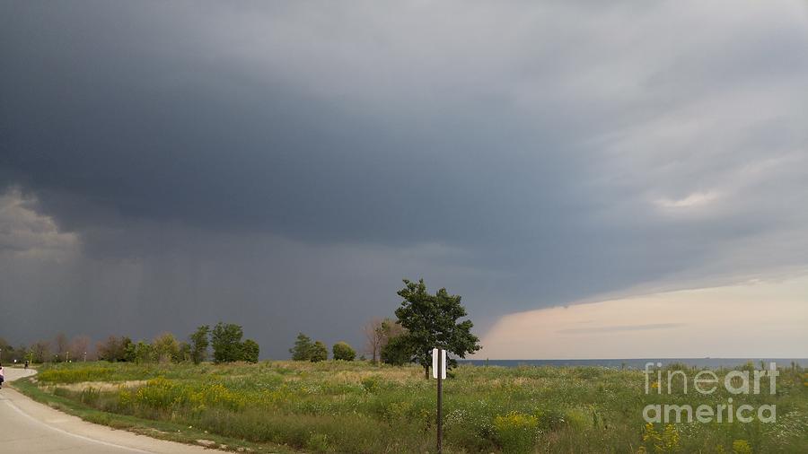 Storm Over Lake Michigan Photograph