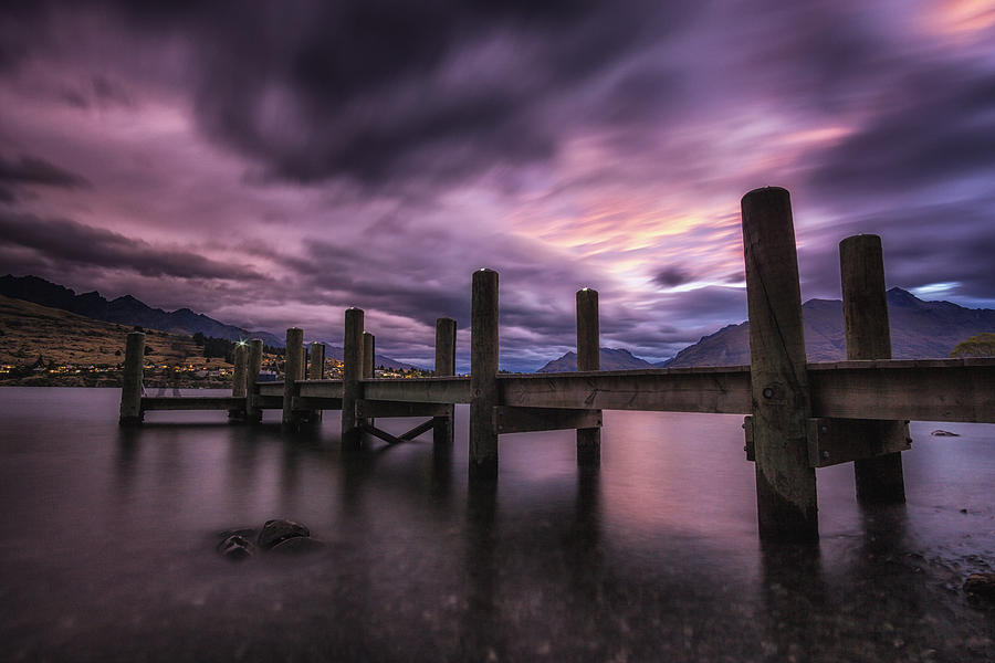 Nature Photograph - Storm Over Lake Wakatipu by Aaron Choi