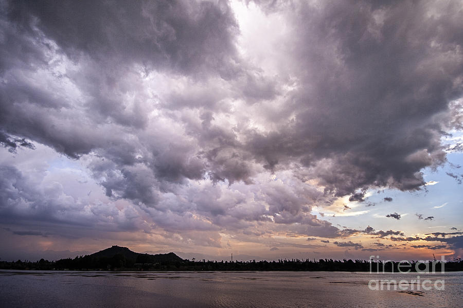 Storm over Nigeen Lake Photograph by Hitendra SINKAR