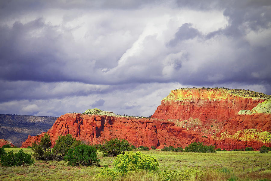 Storm Over Red Mountains Photograph by Steven Bateson