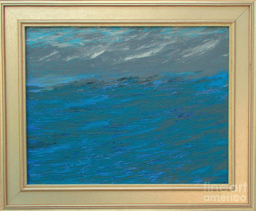 Storm Over Sea Painting