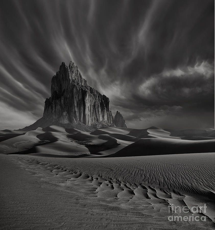 Storm over Shiprock New Mexico Photograph by Keith Kapple