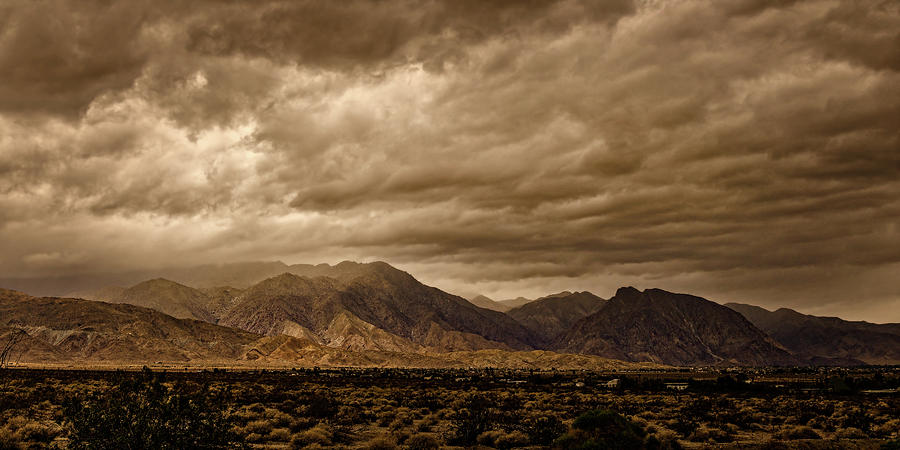 Storm over the Borrego Valley Photograph by Peter Tellone