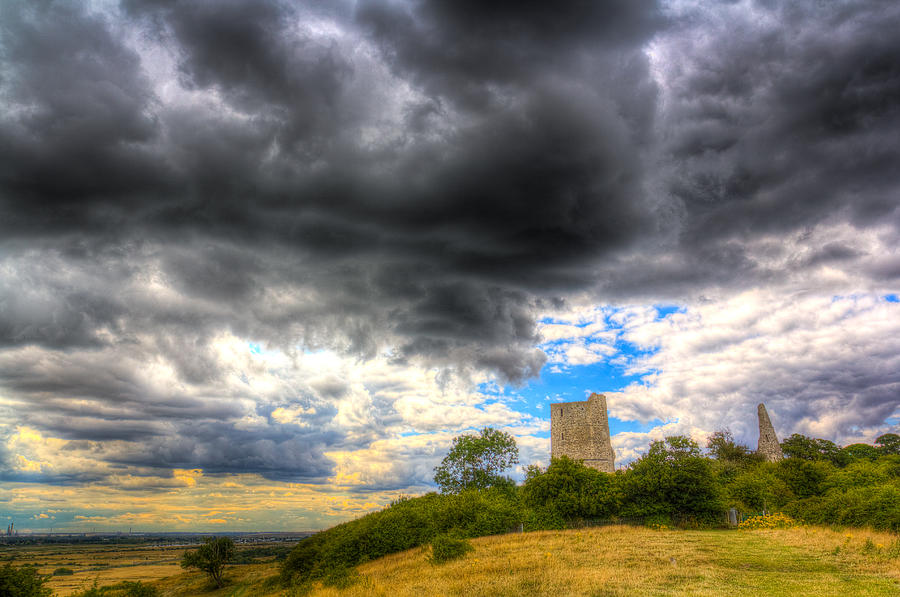Storm Over The Castle Photograph by David Pyatt
