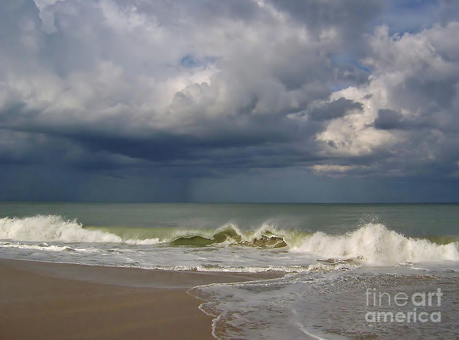 Nature Photograph - Storm Over The Ocean by D Hackett
