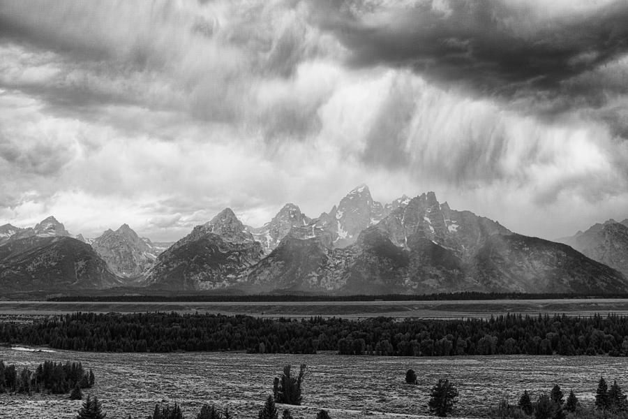 Storm Over Tres Tetons Photograph by Hugh Smith