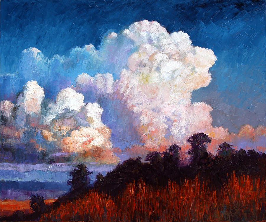Storm Rolling In Painting by John Lautermilch