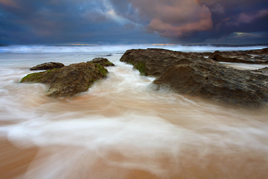 Beach Photograph - Storm Shadow by Michael Dawson