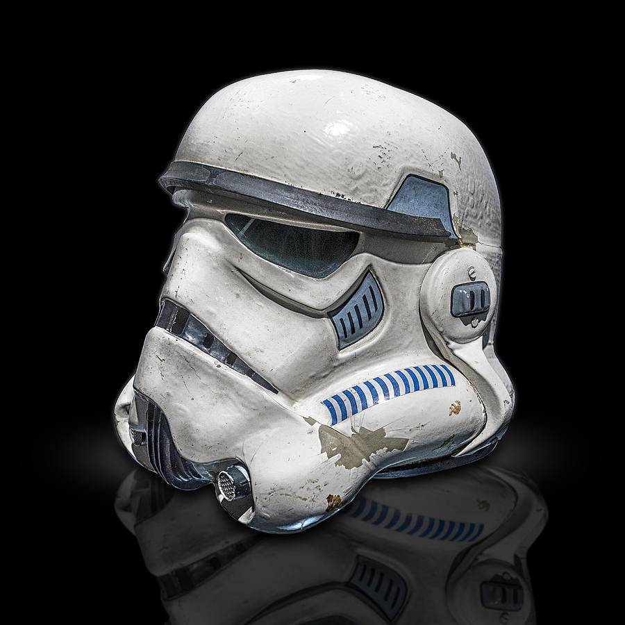 Star Wars Movie prop storm troopers helmet Photograph by Gary Warnimont