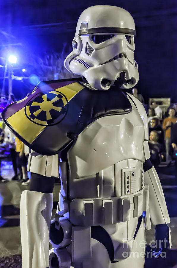 Storm Trooper Marches at Mardi Gras Photograph by Kathleen K Parker