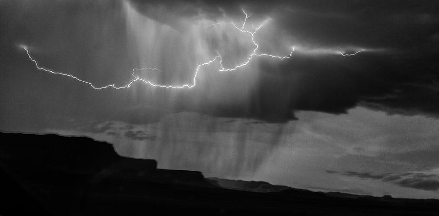 Storm Utah 0552 BW Photograph by Deidre Elzer-Lento