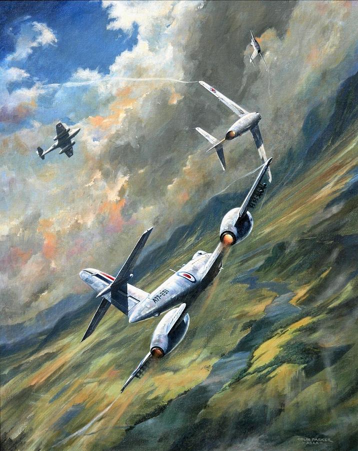 Jet Painting - Storm Warning by Colin Parker