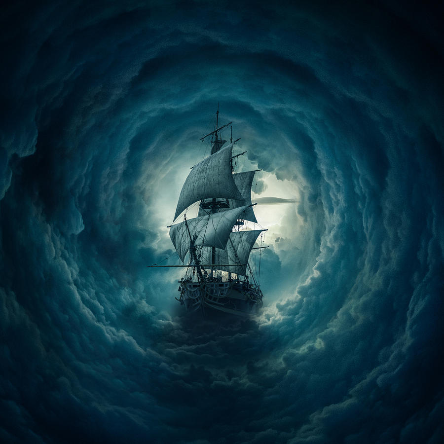 Boat Digital Art - Storm by Zoltan Toth