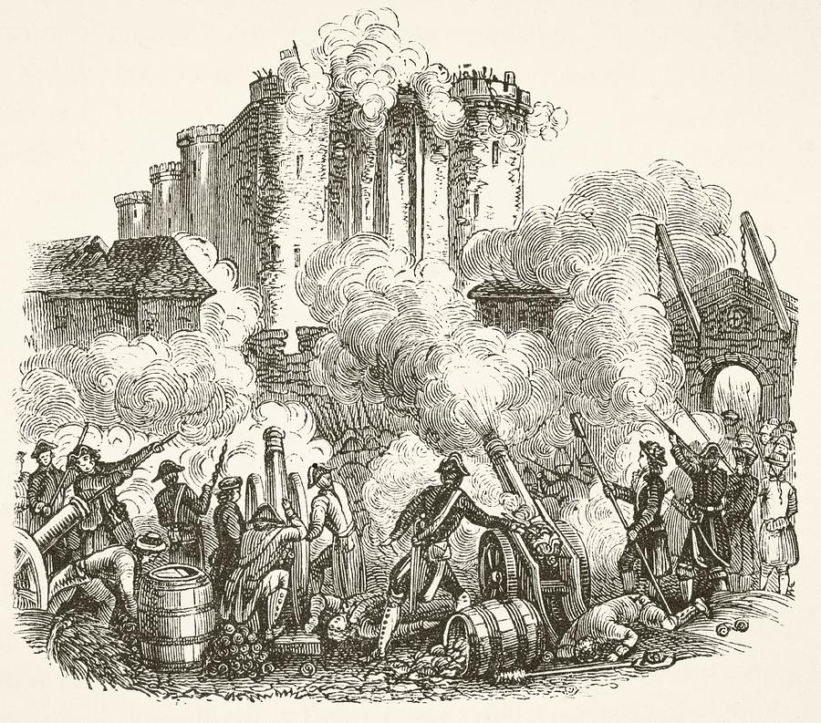 Storming Of The Bastille In Paris 14 Drawing by Vintage Design Pics