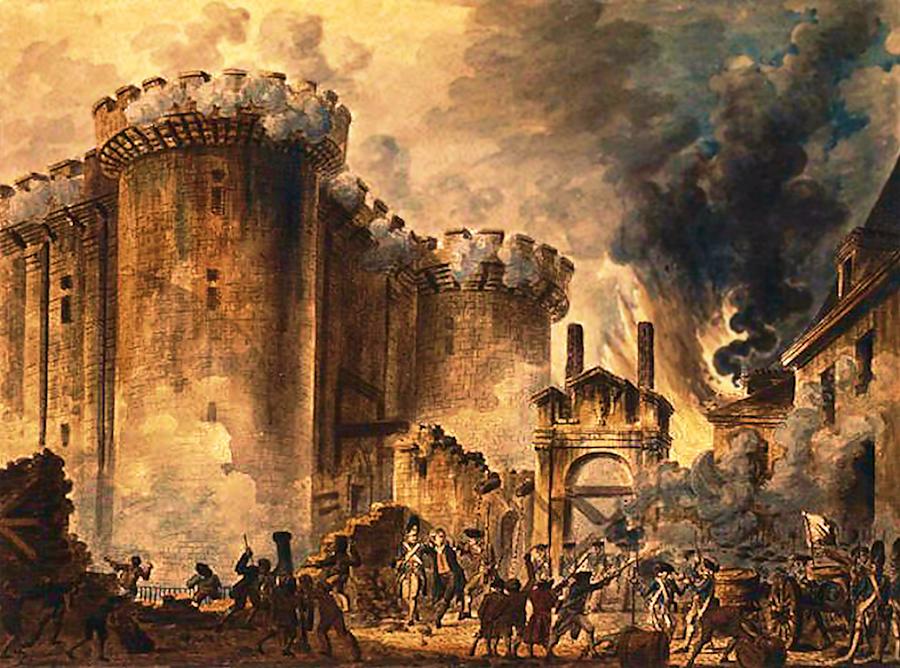 Storming of the Bastille Painting by Jean-Pierre Houel
