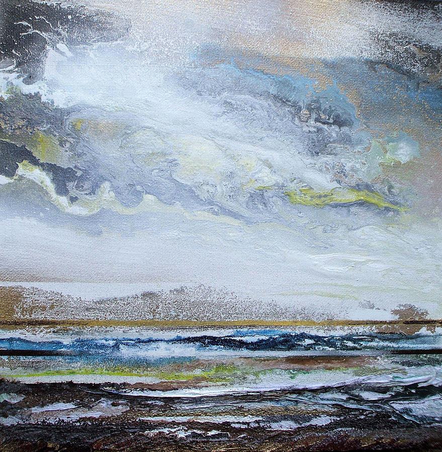 Storms Druridge bay 12c Mixed Media by Mike   Bell