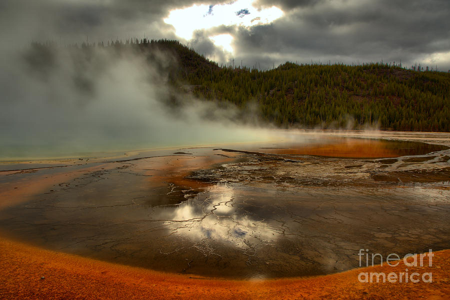 Storms Over Grand Prismatic Photograph by Adam Jewell