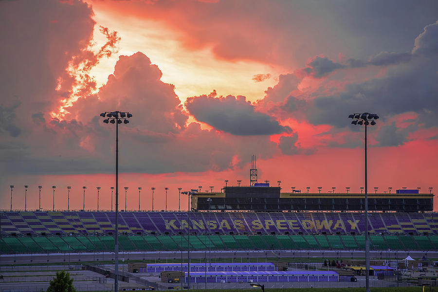 Storms Over Kansas Speedway Photograph by Steven Bateson