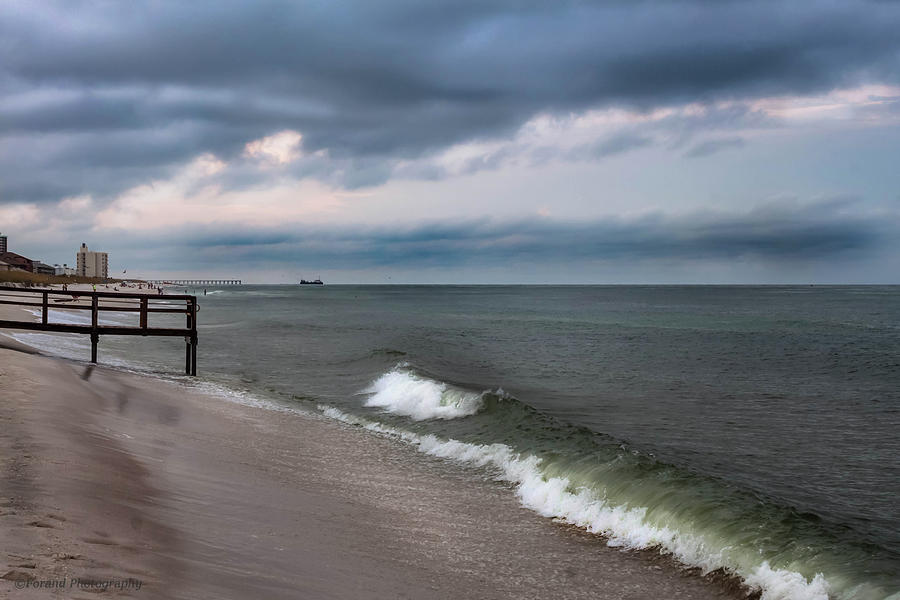 Storms Over Pensacola Beach  Photograph by Debra Forand