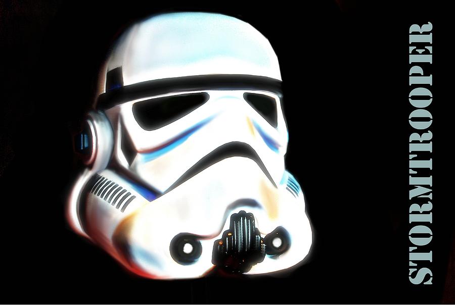 Star Wars Photograph - StormTrooper Head by HQ Photo Star Wars Photograph - StormTrooper Head by HQ Photo