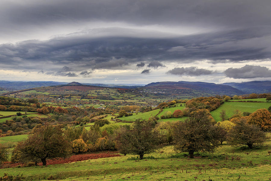 Stormy autumn day in wales Photograph by Chris Smith