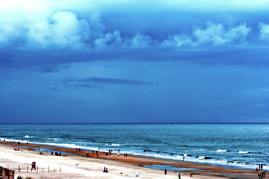 Stormy Beach Day Photograph by Gina OBrien