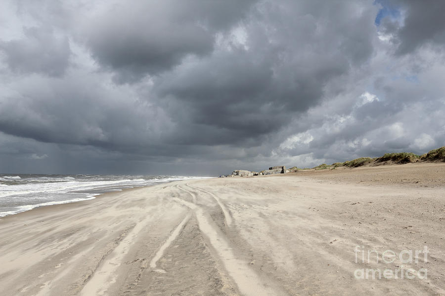 Stormy Beach  Photograph by Julia Gavin