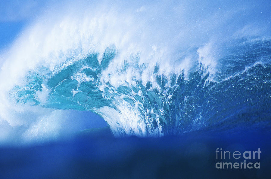 Stormy Blue Wave Photograph by Vince Cavataio - Printscapes