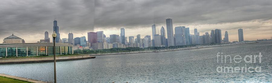 Stormy Chicago mornin Photograph by David Bearden