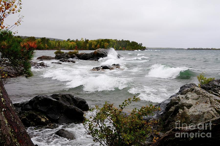 Stormy Copper Harbor Photograph by Sandra Updyke