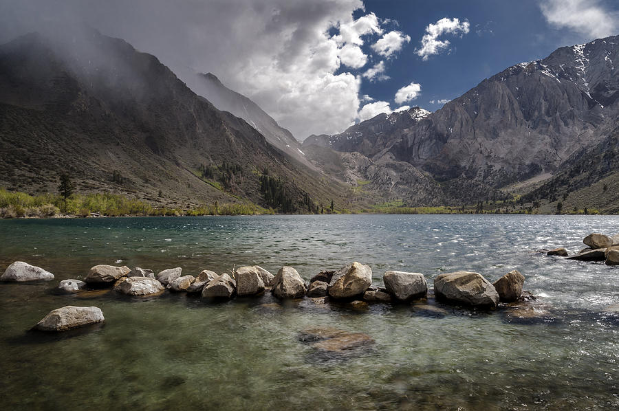 Stormy Day at Convict Lake Photograph by Cat Connor